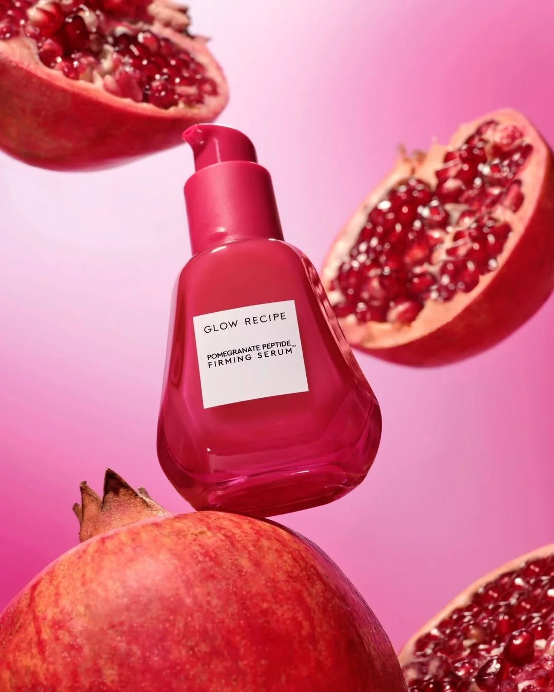 Shooting photo produit IA — Glow Recipe, sérum grenade